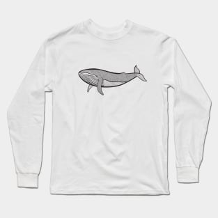 Humpback Whale Ink Art - light colors Long Sleeve T-Shirt